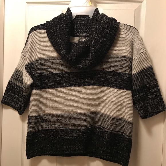 Cowl Neck Cropped Sweater - Picture 2 of 7